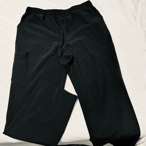 Women's Black Elastic-Waist Scrub pants